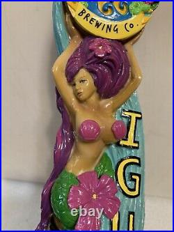 FLORIDA KEYS IGUANA BAIT MERMAID draft beer tap handle. FLORIDA