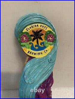 FLORIDA KEYS IGUANA BAIT MERMAID draft beer tap handle. FLORIDA