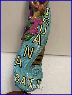 FLORIDA KEYS IGUANA BAIT MERMAID draft beer tap handle. FLORIDA