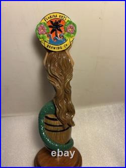 FLORIDA KEYS SPEARFISH AMBER BROWN HAIR MERMAID draft beer tap handle. FLORIDA
