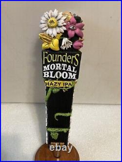 FOUNDERS MORTAL BLOOM HAZY IPA WICKED GARDEN Draft beer tap handle. MICHIGAN FOUNDERS MORTAL BLOOM HAZY IPA WICKED GARDEN Draft beer tap handle. MICHIGAN