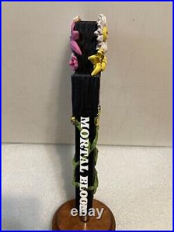 FOUNDERS MORTAL BLOOM HAZY IPA WICKED GARDEN Draft beer tap handle. MICHIGAN FOUNDERS MORTAL BLOOM HAZY IPA WICKED GARDEN Draft beer tap handle. MICHIGAN