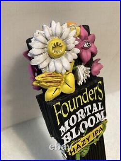 FOUNDERS MORTAL BLOOM HAZY IPA WICKED GARDEN Draft beer tap handle. MICHIGAN FOUNDERS MORTAL BLOOM HAZY IPA WICKED GARDEN Draft beer tap handle. MICHIGAN