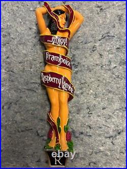 FRAMBOISE RASBERRY LAMBIC Beer Tap Handle, New in Box, Female Figural