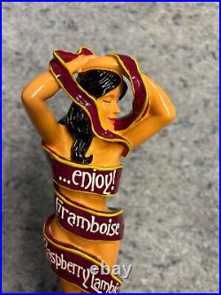 FRAMBOISE RASBERRY LAMBIC Beer Tap Handle, New in Box, Female Figural