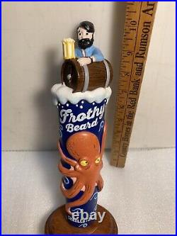 FROTHY BEARD SHIPWRECKED BREWER draft beer tap handle. CALIFORNIA FROTHY BEARD SHIPWRECKED BREWER draft beer tap handle. CALIFORNIA
