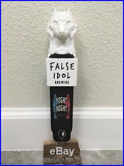 False Idol Brewing Night Night Beer Tap Handle Rare Figural Wolf Beer Tap Handle