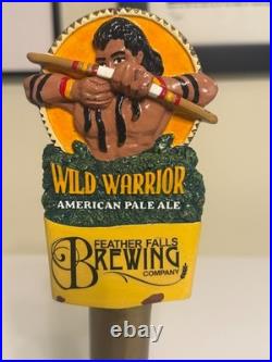 Feather Falls Brewing Company Wild Warrior Beer Tap Handle Used