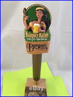 Feather Falls Casino Brewing Naughty Native Beer Tap Handle Rare Figural Girl