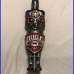Fidelis Knight Beer Tap Handle Super Rare / Closed Brewery