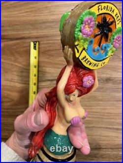 Florida Keys Beer Tap Handle Knob Keg Bar Draft Top Brewing Co. Mermaid Ale IPA