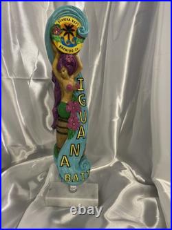 Florida Keys Brewing Co-Beer Tap Handle Mermaid Iguana Bait Hand Painted NEW