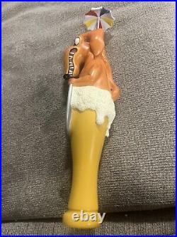 Flying dog beer tap handle With Umbrella excellent condition