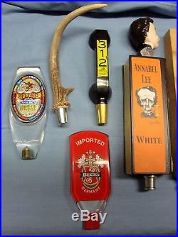 Fourteen (14) Different Standard Tap Insert Beer Tap Handle Collection