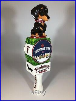 Frankenmuth Brewery Christmas Town Ale Dachshund Dog Beer Tap Handle
