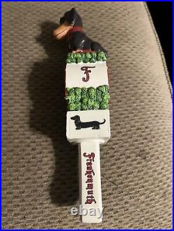 Frankenmuth brewery Christmas town Ale dog beer tap handle