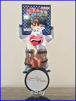 French Import Brasserie De Sutter Crazy Cow IPA Beer Tap Handle French Keg Pump