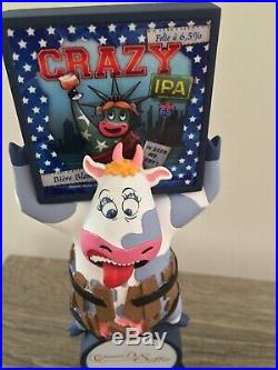 French Import Brasserie De Sutter Crazy Cow IPA Beer Tap Handle French Keg Pump