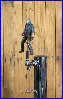 Friday The 13th Movie Beer Tap Handle Jason Voorhees Machete Halloween Horror