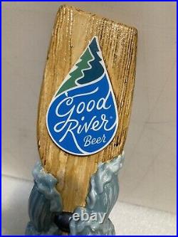GOOD RIVER BEER COMPANY GUNNY BLACK LAGER draft beer tap handle COLORADO. CLOSED