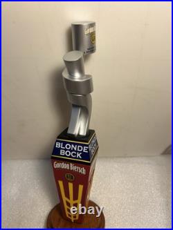 GORDON BIERSCH BLONDE BOCK RARE METALS ART SCULPTURE beer tap handle. CALIFORNIA