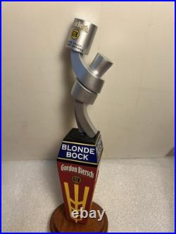 GORDON BIERSCH BLONDE BOCK RARE METALS ART SCULPTURE beer tap handle. CALIFORNIA