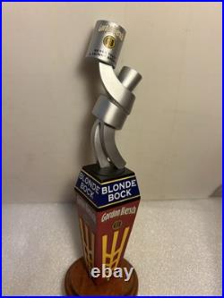 GORDON BIERSCH BLONDE BOCK RARE METALS ART SCULPTURE beer tap handle. CALIFORNIA