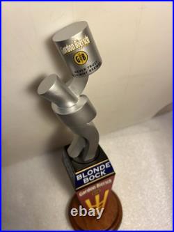 GORDON BIERSCH BLONDE BOCK RARE METALS ART SCULPTURE beer tap handle. CALIFORNIA