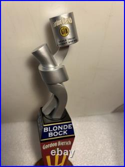 GORDON BIERSCH BLONDE BOCK RARE METALS ART SCULPTURE beer tap handle. CALIFORNIA