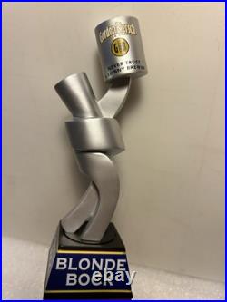 GORDON BIERSCH BLONDE BOCK RARE METALS ART SCULPTURE beer tap handle. CALIFORNIA