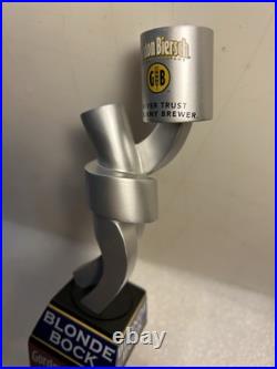 GORDON BIERSCH BLONDE BOCK RARE METALS ART SCULPTURE beer tap handle. CALIFORNIA