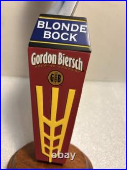 GORDON BIERSCH BLONDE BOCK RARE METALS ART SCULPTURE beer tap handle. CALIFORNIA