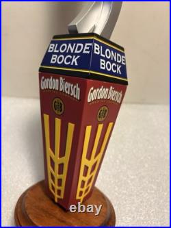 GORDON BIERSCH BLONDE BOCK RARE METALS ART SCULPTURE beer tap handle. CALIFORNIA