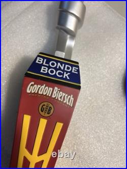GORDON BIERSCH BLONDE BOCK RARE METALS ART SCULPTURE beer tap handle. CALIFORNIA