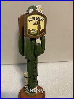 GRAND CANYON PRICKLY PEAR CACTUS SAGUARO LAGER Draft beer tap handle. ARIZONA