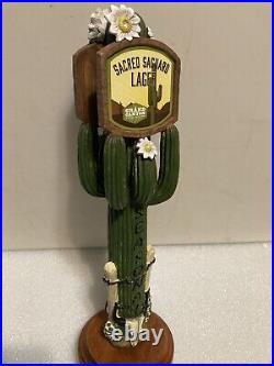 GRAND CANYON PRICKLY PEAR CACTUS SAGUARO LAGER Draft beer tap handle. ARIZONA GRAND CANYON PRICKLY PEAR CACTUS SAGUARO LAGER Draft beer tap handle. ARIZONA