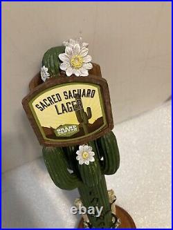 GRAND CANYON PRICKLY PEAR CACTUS SAGUARO LAGER Draft beer tap handle. ARIZONA