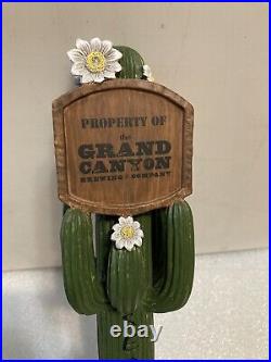 GRAND CANYON PRICKLY PEAR CACTUS SAGUARO LAGER Draft beer tap handle. ARIZONA