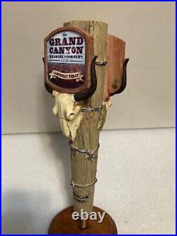 GRAND CANYON STEER SKULL RASPBERRY WHEAT Draft beer tap handle. ARIZONA GRAND CANYON STEER SKULL RASPBERRY WHEAT Draft beer tap handle. ARIZONA