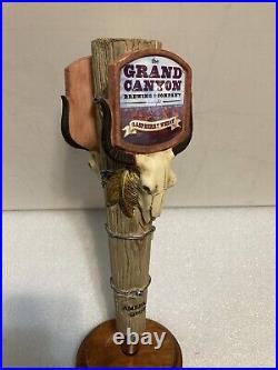 GRAND CANYON STEER SKULL RASPBERRY WHEAT Draft beer tap handle. ARIZONA GRAND CANYON STEER SKULL RASPBERRY WHEAT Draft beer tap handle. ARIZONA