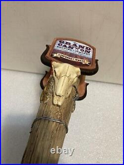 GRAND CANYON STEER SKULL RASPBERRY WHEAT Draft beer tap handle. ARIZONA GRAND CANYON STEER SKULL RASPBERRY WHEAT Draft beer tap handle. ARIZONA