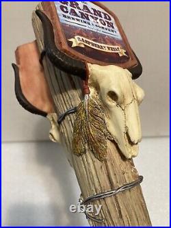 GRAND CANYON STEER SKULL RASPBERRY WHEAT Draft beer tap handle. ARIZONA GRAND CANYON STEER SKULL RASPBERRY WHEAT Draft beer tap handle. ARIZONA