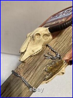 GRAND CANYON STEER SKULL RASPBERRY WHEAT Draft beer tap handle. ARIZONA GRAND CANYON STEER SKULL RASPBERRY WHEAT Draft beer tap handle. ARIZONA