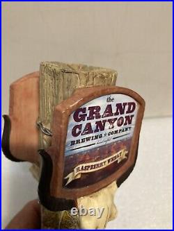 GRAND CANYON STEER SKULL RASPBERRY WHEAT Draft beer tap handle. ARIZONA GRAND CANYON STEER SKULL RASPBERRY WHEAT Draft beer tap handle. ARIZONA
