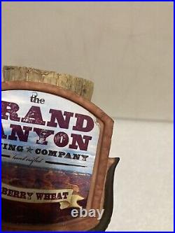 GRAND CANYON STEER SKULL RASPBERRY WHEAT Draft beer tap handle. ARIZONA GRAND CANYON STEER SKULL RASPBERRY WHEAT Draft beer tap handle. ARIZONA