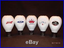 GREAT COLLECTOR SET! NEW 5 Very Very Hard to Find Beer Tap Handles 2 sided