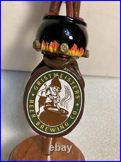 GRISTMEISTER BEER BREWING CO. MAD ELF beer tap handle. LONG ISLAND NEW YORK GRISTMEISTER BEER BREWING CO. MAD ELF beer tap handle. LONG ISLAND NEW YORK