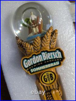 Gordon Biersch Sommerbrau Beer Tap Handle Snow Globe Hanscraft AJS NOS New
