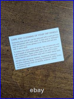 Gordon Biersch Sommerbrau Beer Tap Handle Snow Globe Hanscraft AJS NOS New