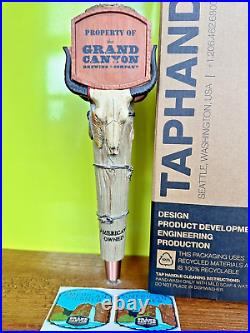 Grand Canyon Brewing BEER Tap Handle Label 11 ARIZONA SKULL NEW Old Stock 2008